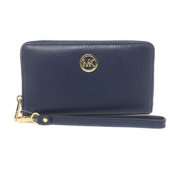 Michael Kors Fulton LG MF Phone Case Navy - Picture 1 of 4